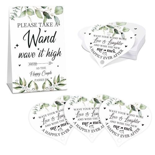 Heart shape wedding tags and decor sign