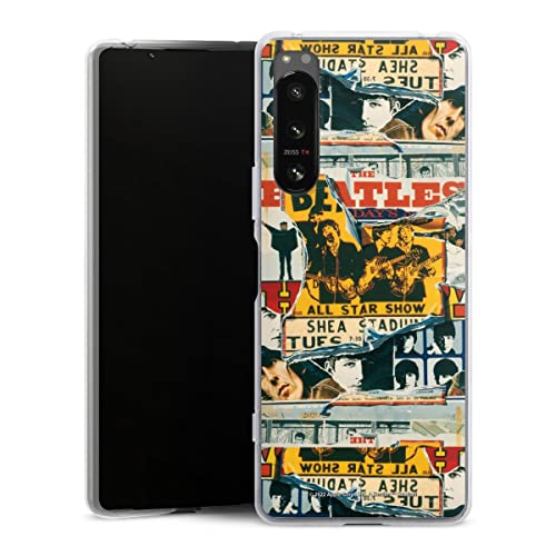 DeinDesign Coque en Silicone Compatible avec Sony Xperia X5 IV Etui Silicone Coque Souple The Beatles Rock ‘n’ Roll… - Les Beatles, Paul McCartney, John Lennon, RIngo Starr, George Harrison DeinDesign Coque en Silicone Compatible avec Sony Xperia X5 IV Etui Silicone Coque Souple The Beatles Rock 'n' Roll…