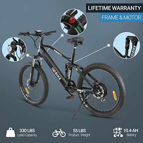 COMFYGO Robusto Electric Bike,Road Motor Ebikes,Electric Bicycle for Adults,Bicicleta Electrica para Adultos,Mountain Bike,750 W 26 * 3" Fat Tire E Bikes,10.4AH Up to 40 Miles Per Charge,26 Mph Ebike - Image 5