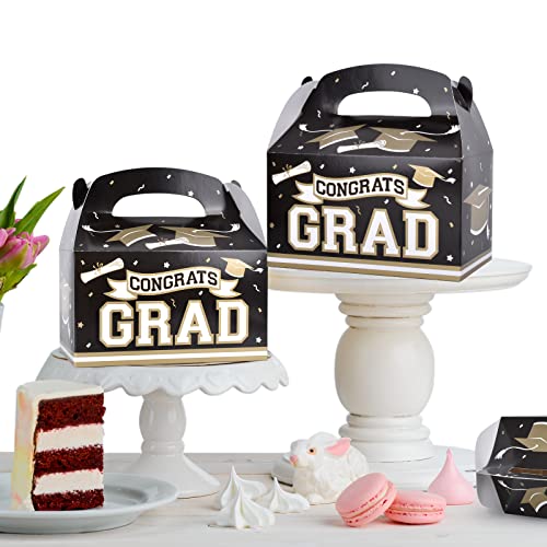 Graduation Treat Boxes 24 Pieces Graduation Gifts Boxes,Candy Gable Boxes,Goodies Boxes,Cardboard Present Boxes With Handles For 2023 Graduation Decorations,Graduation Party Supplies #TOP5