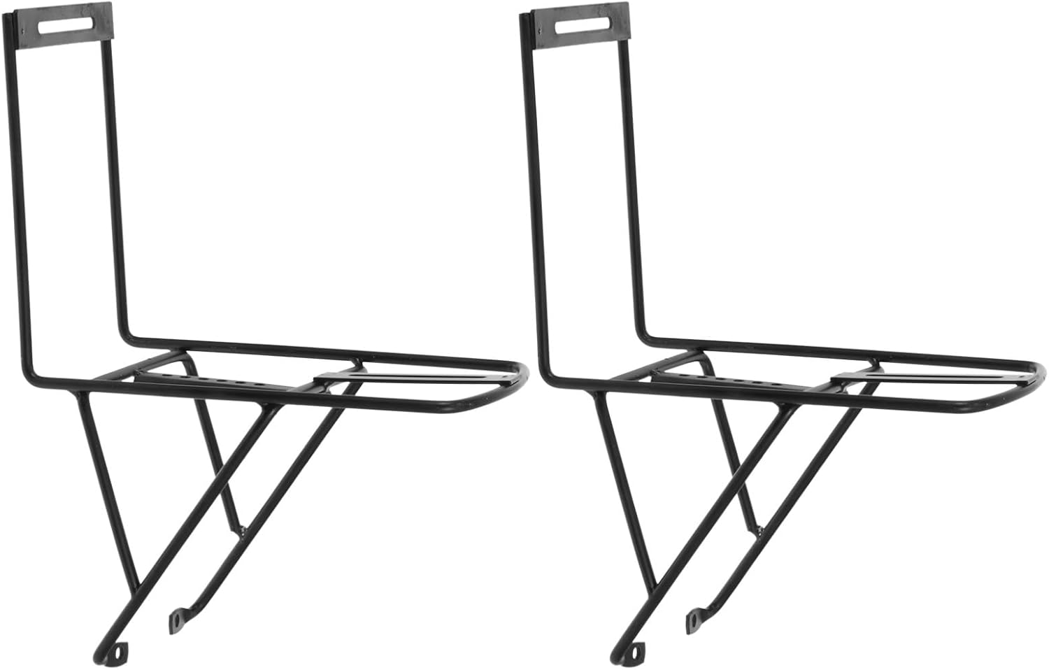 HEMOTON 2Pcs Durable Bike Front Carrier Block Strong Bracket Holder for Efficient Storage Bike Modification Accessory for Carrying Bags During Rides