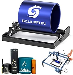 SCULPFUN Laser Engraver Rotary Roller,4 Height Booster,for Engraving DIY Cup Pot Cylinder Metal Wood