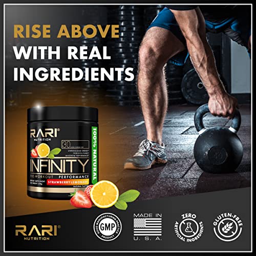 Rari Nutrition Infinity Pre Workout Performance - Pre Workout For Women And Men, High-Performance Energy Powder - 30 Servings - Blue Raspberry #TOP6