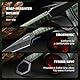 Omesio S-FC17 Neck Knife mit Scheide, 5CR13MOV Stahl ABS Griff EDC Messer Halskette für Drop Point Klinge Scharfes Fulltang für Männer Frauen, Camping für Wandern