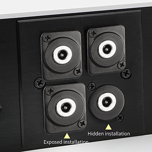 QIANRENON Adaptador Jack Panel DC 5.5mm x 2.5mm miniatura 6