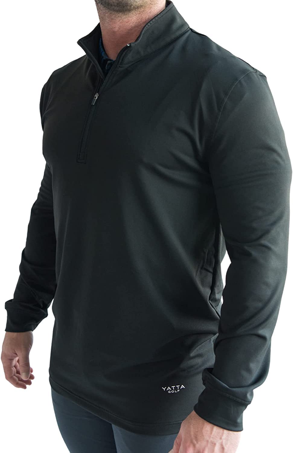 YATTA GOLFPremium Mens Quarter Zip Pullover -Soft and Comfortable Sweaters for Men