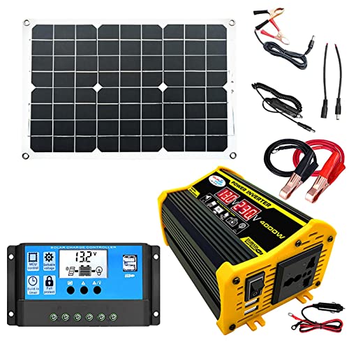 Affichage LED d'alimentation Onduleur 4000W Kit de Panneau Solaire Portable