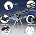 Telescope for Kids Adults Beginners, 90X HD Astronomical Refractor Telescope, 50mm Aperture Portable Telescopes with 3 Eyepieces and Tripod for Moon, Planets and Stargazing (Black) Telescope for Kids Adults Beginners, 90X HD Astronomical Refractor Telescope, 50mm Aperture Portable Telescopes with 3 Eyepieces and Tripod for Moon, Planets and Stargazing (Black)