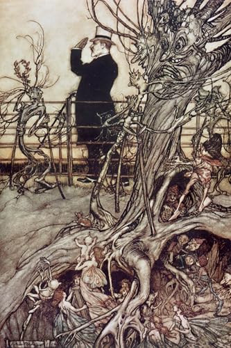 Cuadro en lienzo artístico de Arthur Rackham (60x90cm) para decoración de interiores