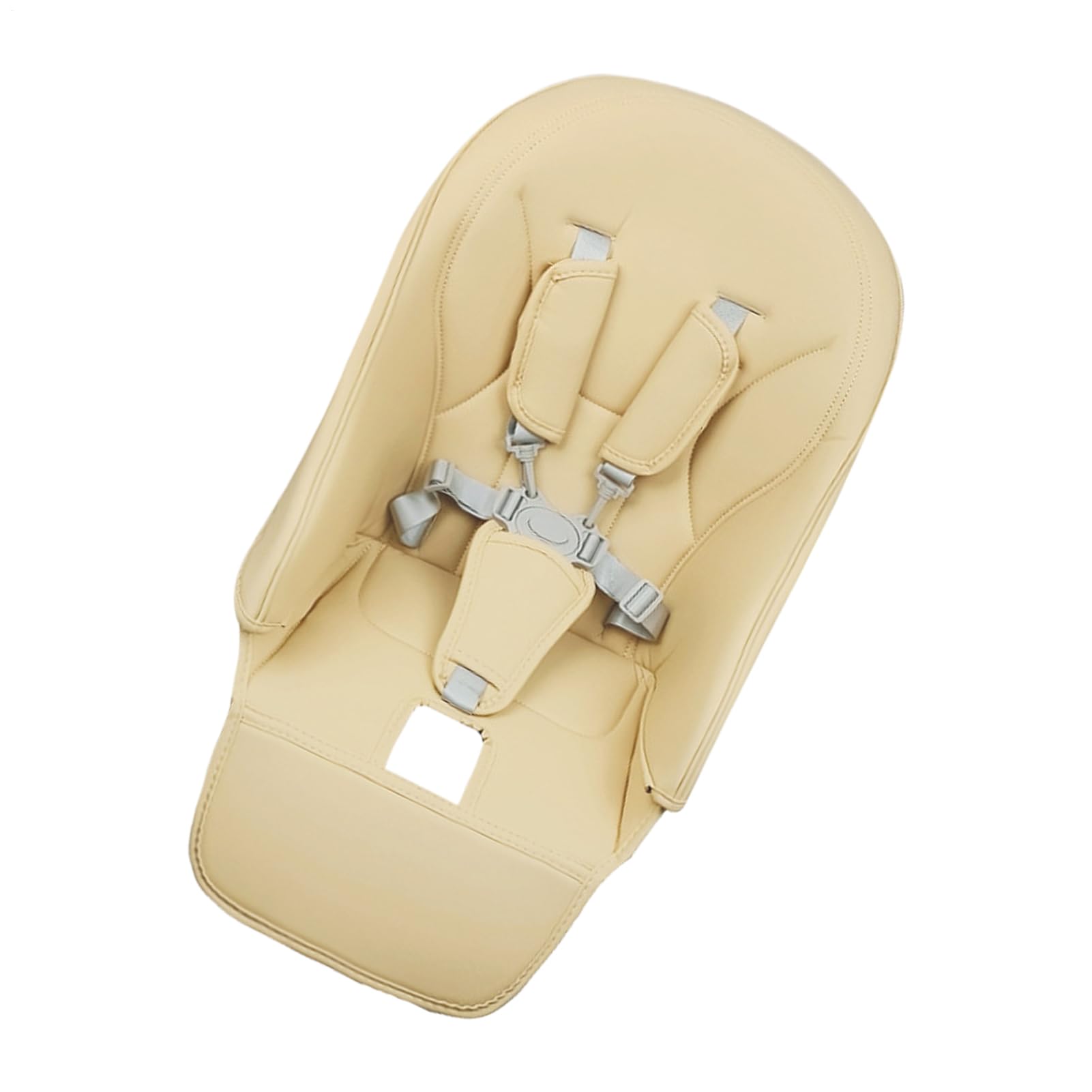 Baby High Chair Cushion Baby Highchair Cover Dining Chair Leather Pad - Highchair Breathable Replacement Seat Cushion, Comfortable PU Leather Cover for Peg-Perego Siesta Zero3 Baoneo Kosmic Jané