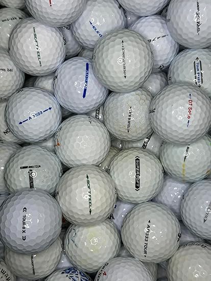 Iron Lake Balls Used For Callaway Titleist TaylorMade Srixon etc | B Grade | Mixed Brand | Premium |12, 24, 36, 48, 72, 100 Pack Balls (24 Balls) Used Not New