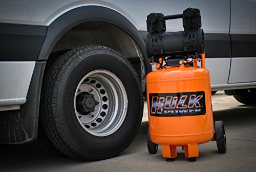 Emax Hulk Portable Air Compressor - 2Hp 20 Gal. Silent Air Compressor With Oil Free Pump & 125 Max Psi - Hp02P010Ss #TOP7