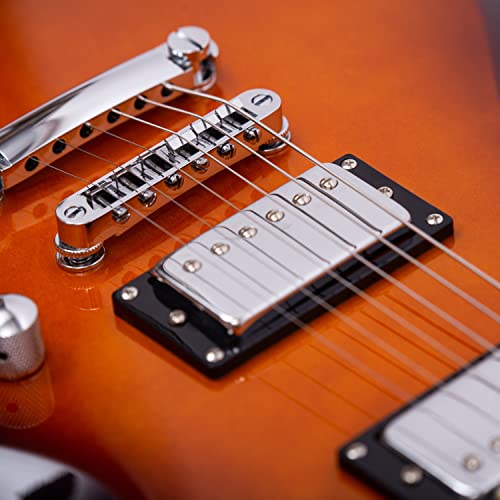 Redid Rg-22 Electric Guitar Classic Sg Style Mahogany Solid Body (Vintage Sunburst) #TOP5