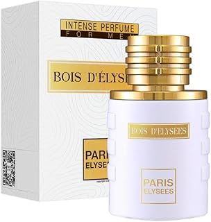PARIS ELYSEES - Bois d'Elysées - Mens Eau de Toilette - Woody & Chypre - Iris & Cypress - 100ml Perfume Vapor for Men - 5ml Refillable Travel Bottle Included