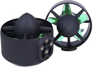Maython RC Boat Underwater Thruster 12-24V Brushless Electric Motors Drive Engine for RC Bait Tug Boats, 300kv Black RC-BK