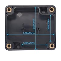 Vista 5 de Zulkit. - Caja de plástico impermeable ABS IP65. - Caja de derivación eléctrica - color negro.