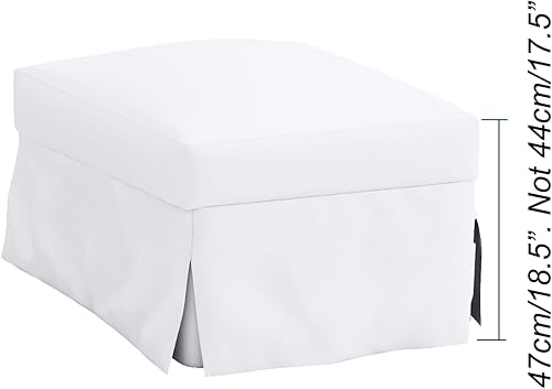 Vista 108 de Funda de repuesto de algodón pesado UPPLAND (no EKTORP), compatible con IKEA UPPLAND para sillón (silla Uppland de poliéster, beige)