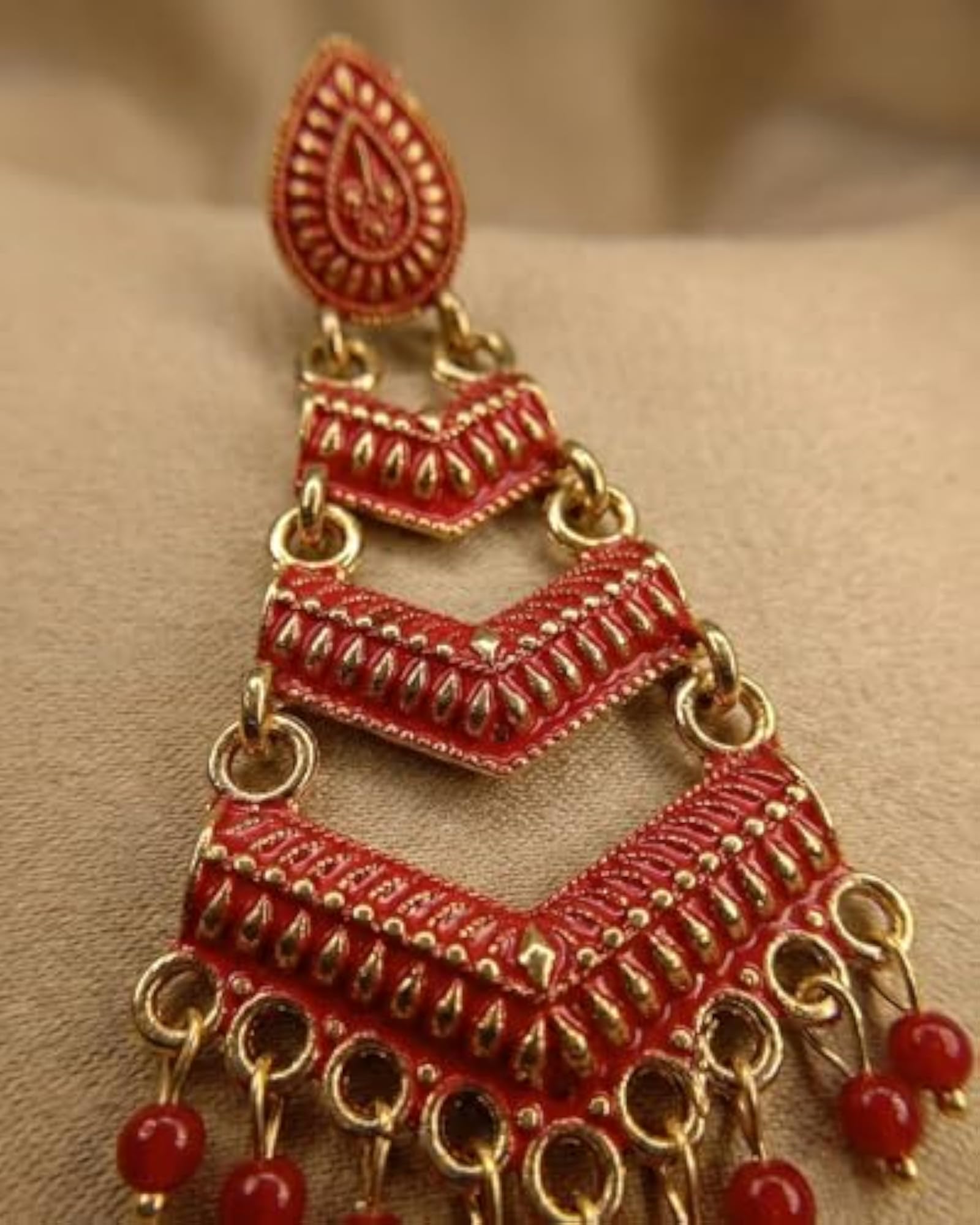 Traditional Jhumka Earrings for Women, Gold Plated & Oxidised