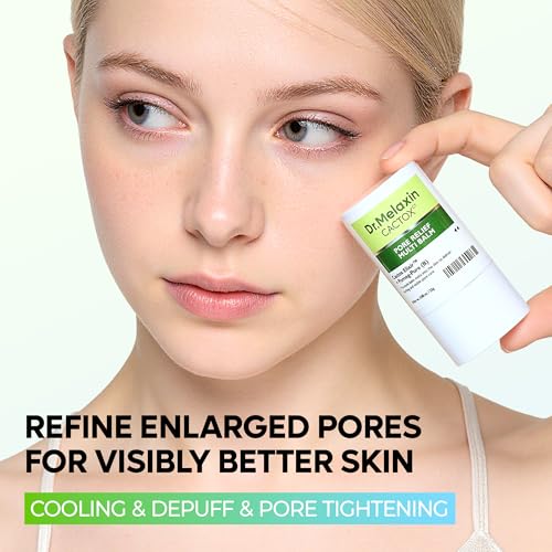 Dr.Melaxin Cactox Pore Relief Multi Balm Stick – Zinc PCA & ADENOSINE Cooling & De-Puffing Face Balm for Enlarged Pores & Puffy Skin, Pore Minimizing with Cactus Extract, Korean Skincare, 0.88 oz