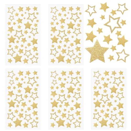 Qoaimu Glitter Star Stickers