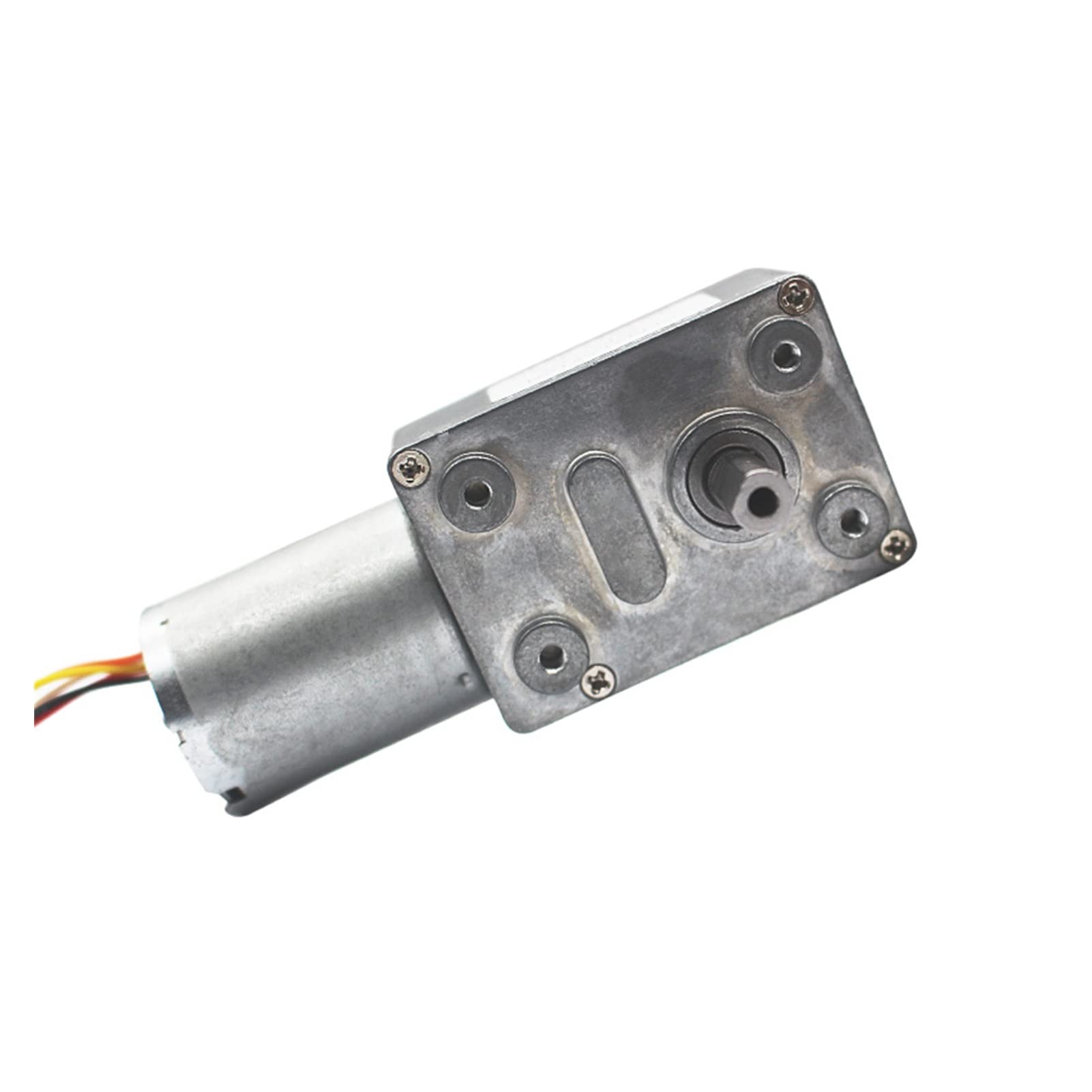 Motore CC a bassa velocità, silenzioso, a lunga durata, senza spazzole, motoriduttore a vite senza fine CC, doppio albero, coppia elevata, motoriduttore a vite senza fine BLDC, JGY370-2430D: 150 giri/