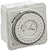 Vemer vp884100 Interruptor Horario electromecánico NAPA-D, de Pared o Panel, Gris Claro