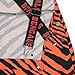 Zubaz NFL Unisex Adult Bib Overalls Zebra Lightweight, Cincinnati Bengals, Large