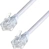 Super High Speed ADSL 2 Cable Telephone Extension RJ11-RJ11 2m Cat5e BT Broadband up to 10 Times faster than Standard Phone Cable Gold Plated Connector Premium Quality 2m