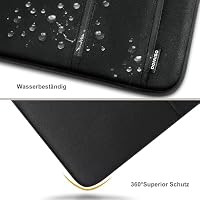 DOMISO 14 Zoll Laptoptasche Wasserdicht Ultra Slim Notebookhülle mit Griff für MacBook Pro M4/M3, Dell XPS 14, HP Spectre, Lenovo ThinkPad, Schwarz – Ansicht 6