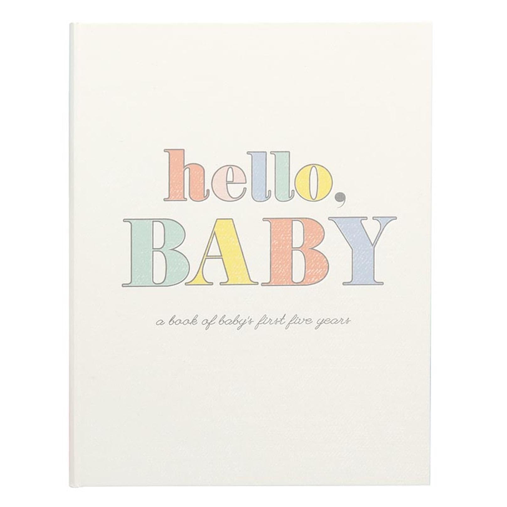 C.R. Gibson B248-22583 Hello Baby Geschlechtsneutrales Babybuch mit Geschenkbox, 48 Seiten, 21,5 x 29,9 cm (B x H)