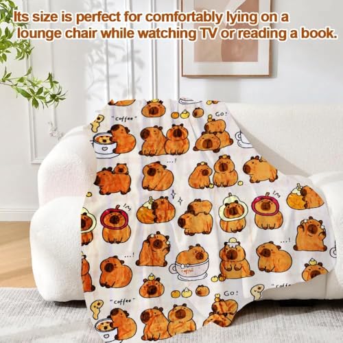 Couverture capybara douce et légère contre la fraîcheur du soir - 6