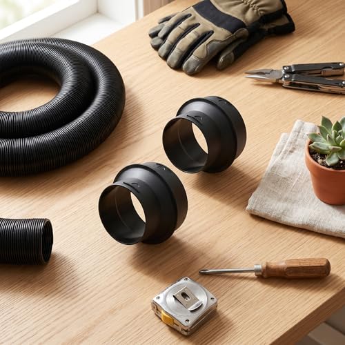 1 para Trwała Rura Adaptera Ogrzewania Postojowego ABS 60 MM do 75 MM Nagrzewnica Przewód Rurowy Złącze Joiner do Podgrzewacza Webasto