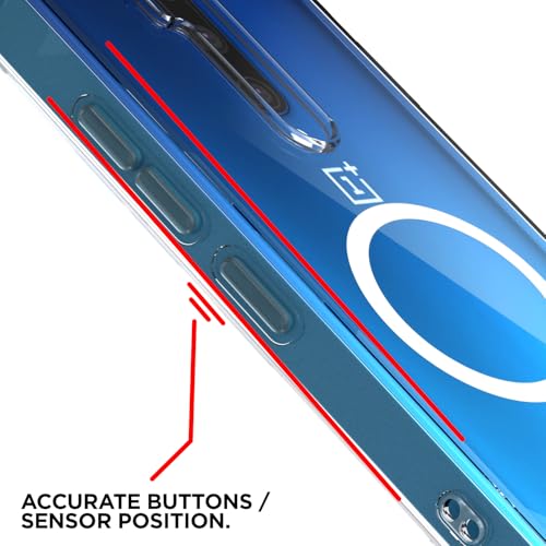 Image of Pikkme Back Cover for OnePlus 7T Pro Mag-Safe Shockproof PC + TPU Protective Case Magnetic Support Bumper Case (Transparent Mag-Safe)