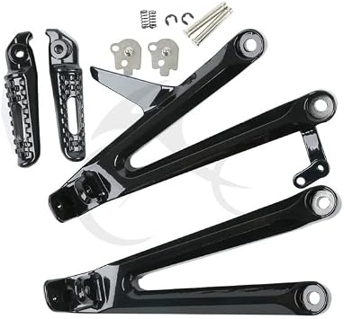 Motorcycle Rear Footrest Foot Pegs Bracket Set/Fit For HONDA CBR1000RR 2004-2007 2005 2006 Motorcycle Highway Pedals FootrestBlack