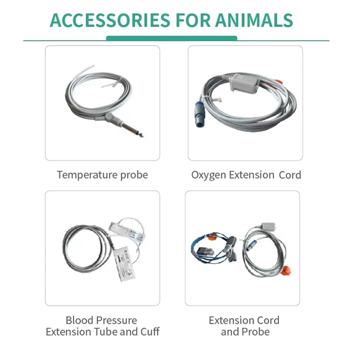 Monitor Veterinario De Signos Vitales, Monitor Multiparamétrico para Mascotas con NIBP, SpO2, PR,Temp, Pantalla Táctil Grande De 12 Pulgadas, Equipo Veterinario para Perros, Gatos
