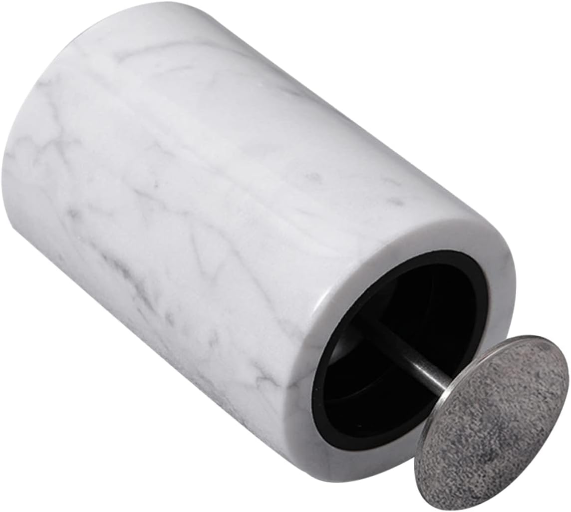 Marble Toothpick Holder Creative Storage Organizer for Drawing for Dresser Bathroom Counter Automatic Toothpick Container for Parties and Weddings