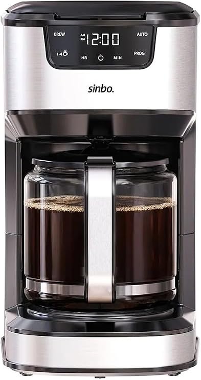 Sinbo SCM-9041 Otomatik Zaman Ayarlı Xl 14 Fincan Filtre Kahve Makinesi Dijital Göstergeli