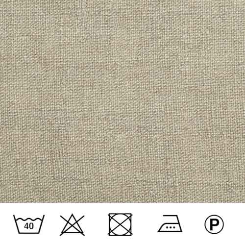 Albert – Rohleinen/Schwerer Leinenstoff für Dekorationen und Bekleidungen – Beige – per Meter