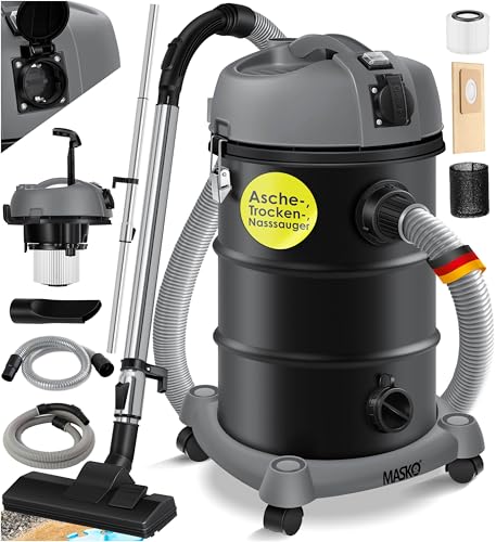 Masko® Aspirateur Industriel 6IN1 Aspirateur Eau et poussière Aspirateur Aspirateur à Cendres 2...