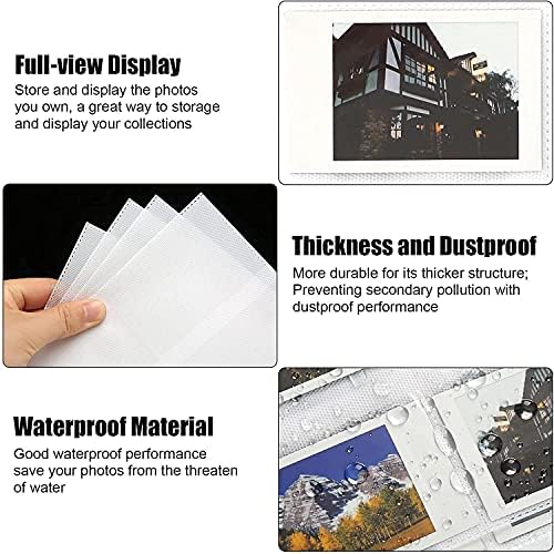 256 Pockets Photo Album for Fujifilm Instax Mini LiPlay 11 90 70 50S 26 25 9 8+ 8 7S Instant Camera/Mini Link SP-1 Printer, Polaroid Snap SnapTouch PIC-300 Z2300 Mint Zip Instant Camera Printer (Blue)