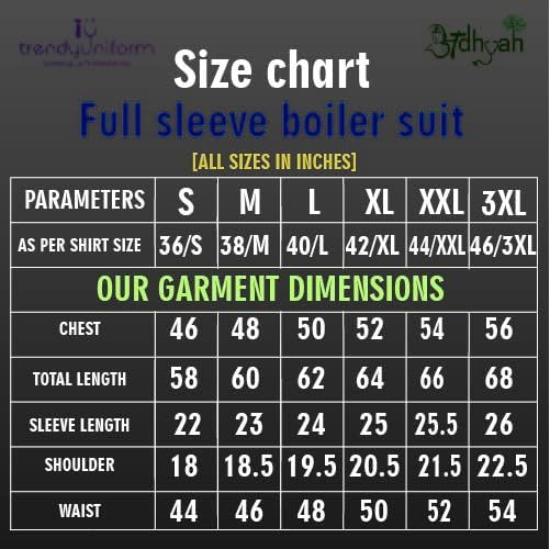 Image of Trendy Uniform Plain Boiler Suit Men'S Cotton boiler suit /boiler suit For Industrial /Full Sleeves Coverall /Mechanic Painter Workwear, Size-XXL, Colour-Grey