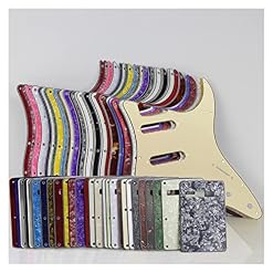 BIPROS Ensemble de 11 Trous St Guitar Pickguard SSS Scratch Plate Back Plate &Vis for pièces de Guitare électrique… - Les Beatles, Paul McCartney, John Lennon, RIngo Starr, George Harrison BIPROS Ensemble de 11 Trous St Guitar Pickguard SSS Scratch Plate Back Plate &Vis for pièces de Guitare électrique… – Image 2