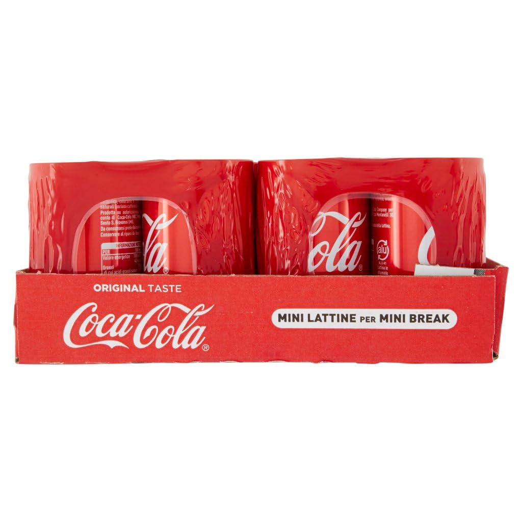 Italian Gourmet Pure Italian Gourmet Bibita gusto cola Mini Dose | Bevanda frizzante, spritziger Softdrink in handlichem Format für Party, Büro, Gesamtnettogewicht 7,2 L + Kostenlos Polpa 400g