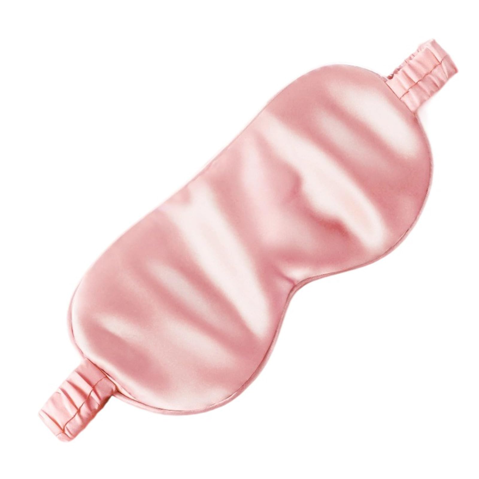 100% Maschera per Dormire in Seta di gelso per Donne e Uomini per Una Fascia Elastica Completamente Oscurante Maschera per Dormire per Viaggi e Ufficio,Rosa,20 * 9cm