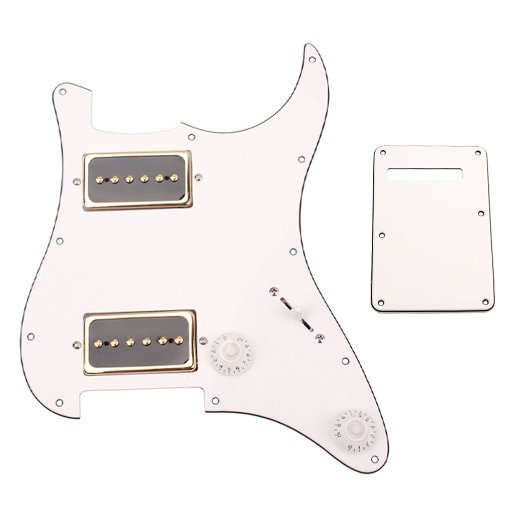 Baosity 1x P90 Loaded Pickguard HH for ST Electric Guitar Parts