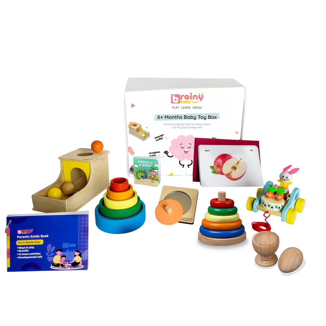 Brainytots 6 Plus Months Baby Toy Box | Montessori Toy Box | Brain Development Toys | Newborn Play Kit (B0DG4H86J4) Amazon Price History, Amazon Price Tracker