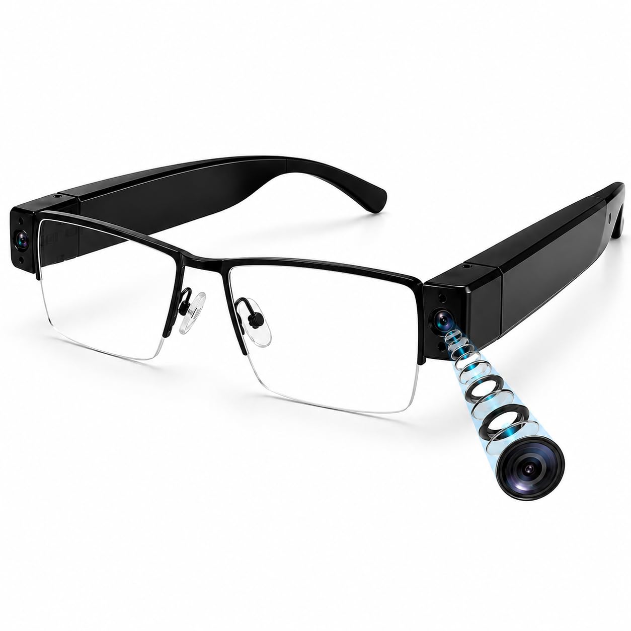 FREDI HD PLUS Camera Glasses 1080P Full HD Video & Audio Recording Eyewear | 32GB Memory Card Support | Hands-Free Recording Glasses for Office, Study, Travel, Training & Outdoor Activities-image-19
