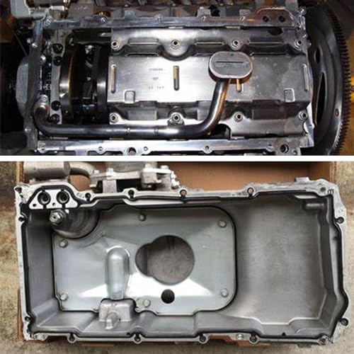 Image of AUTOXBERT Engine LS Oil Pan Gasket Sets for Chevrolet Suburban Chevy GM Sierra Savana Tahoe Yukon Express Hummer Silverado 5.3L 3.6L 4.8L 5.7L 6.0L 6.2L LS1 LS2 LS3 LM7 LQ4 LQ9 12612350, Black