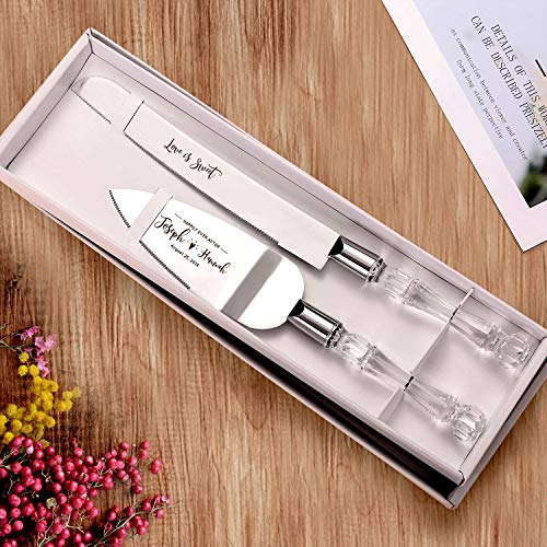 AW BRIDAL Personalized Birthday Cake Knife and Server Set - Cake Knife 13.2