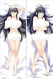 Hinata Body Pillow Cover Anime dakimakura Girl Naked Body Pillow Sexy(160,Peach Skin)